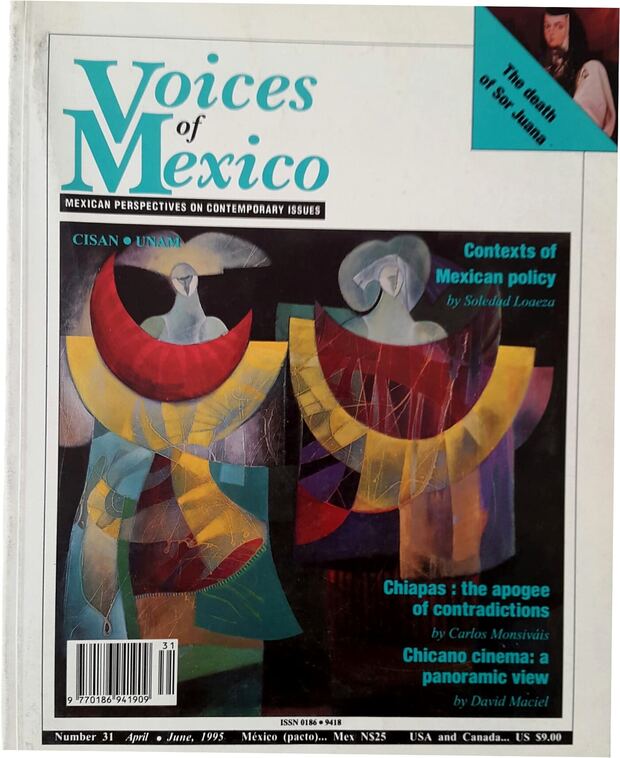Portada de Voices of Mexico nº 31, con obra del artista