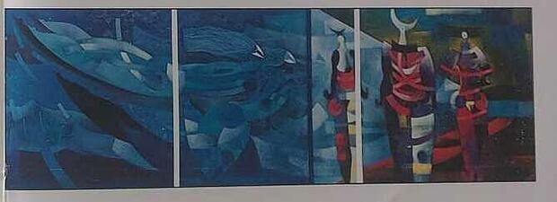 La Pecera, tríptico, 1996